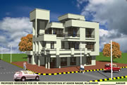 Proposed Residence For Dr.Neeraj Srivastava at Ashok Nagar, Allahabad
